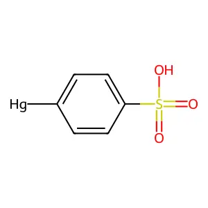 4-汞苯基磺酸盐 structure