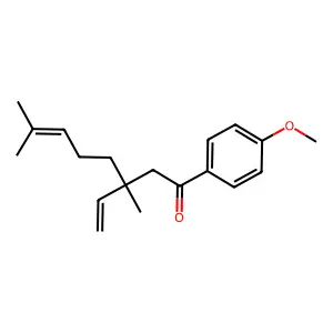 3-Ethenyl-1-(4-methoxyphenyl)-3,7-dimethyl-6-octen-1-one structure