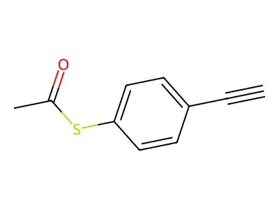 S-(4-ethynylphenyl) ethanethioate structure
