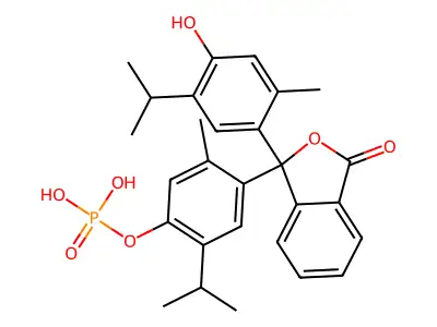 百里香酚酞单磷酸酯 structure