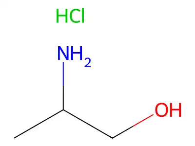 2-Aminopropanol hydrochloride structure