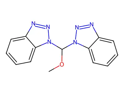 1,1'-(Methoxymethylene)bis(1H-benzotriazole) structure
