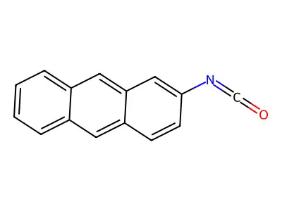 Isocyanic acid, 2-anthryl ester structure