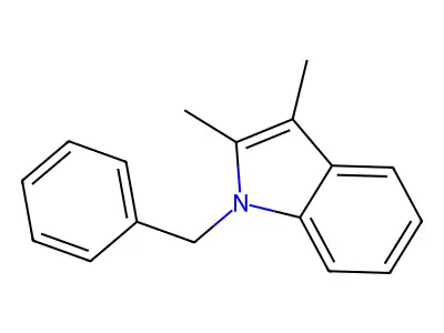 2,3-Dimethyl-1-benzylindole structure