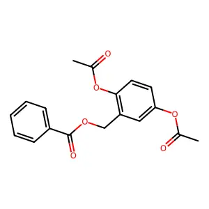 (2,5-Diacetyloxyphenyl)methyl benzoate structure