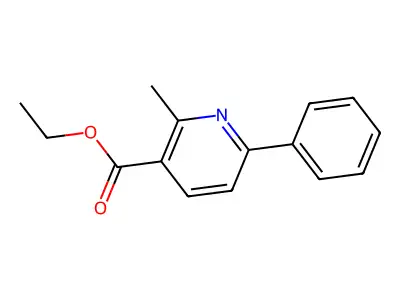 Ethyl 2-methyl-6-phenylpyridine-3-carboxylate structure