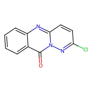 2-Chloro-10H-pyridazino(6,1-b)quinazolin-10-one structure