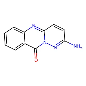 2-Amino-10H-pyridazino(6,1-b)quinazolin-10-one structure