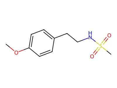 N-[2-(4-methoxyphenyl)ethyl]methanesulfonamide structure