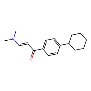 1-(4-Cyclohexylphenyl)-3-(dimethylamino)prop-2-en-1-one structure