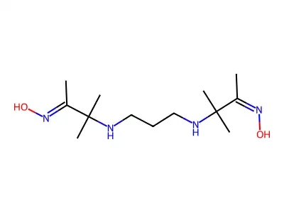 N,N'-Bis(3-oximino-2-methyl-2-butyl)-1,3-diaminopropane structure