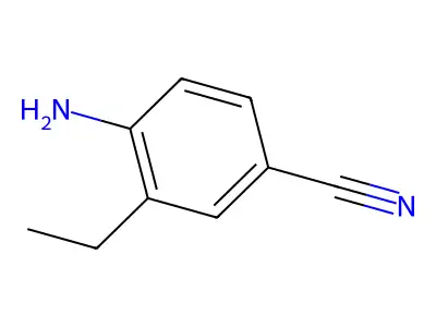 4-Amino-3-ethylbenzonitrile structure