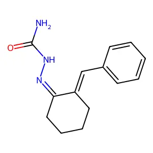 [(2-Benzylidenecyclohexylidene)amino]urea structure