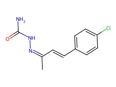 [(Z)-[(E)-4-(4-chlorophenyl)but-3-en-2-ylidene]amino]urea structure