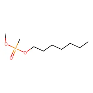 Heptyl methyl methylphosphonate structure