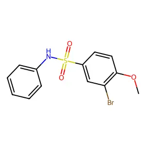 3-bromo-4-methoxy-N-phenylbenzenesulfonamide structure