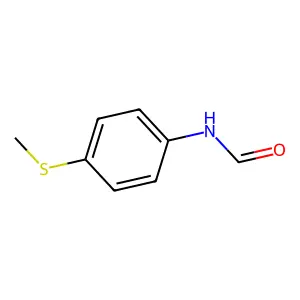 N-(4-甲硫基苯基)甲酰胺 structure