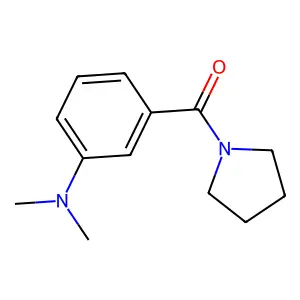 Pyrrolidine, 1-(m-(dimethylamino)benzoyl)- structure