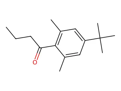 4'-tert-Butyl-2',6'-dimethylbutyrophenone structure