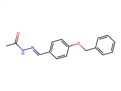 4-(Benzyloxy)benzaldehyde acetylhydrazone structure