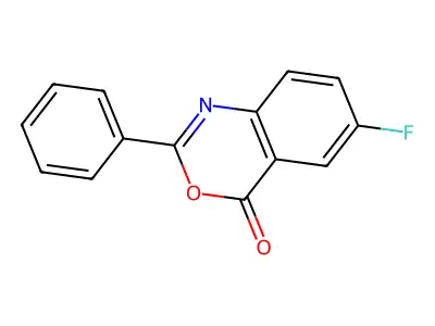4H-3,1-Benzoxazin-4-one, 6-fluoro-2-phenyl- structure