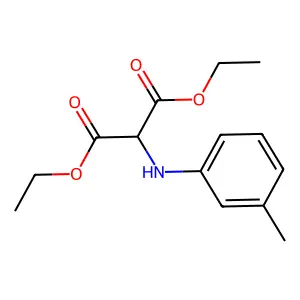 Diethyl (3-methylanilino)propanedioate structure