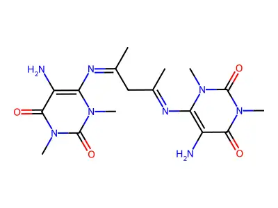 5-amino-6-[(E)-[(4Z)-4-(5-amino-1,3-dimethyl-2,6-dioxopyrimi structure
