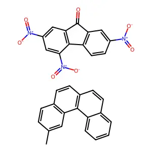 2-Methylbenzo[c]phenanthrene;2,4,7-trinitrofluoren-9-one structure