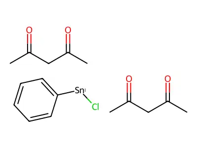 Tin,4-pentanedionato-O,O')phenyl- structure