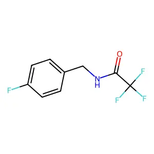 2,2,2-trifluoro-N-[(4-fluorophenyl)methyl]acetamide structure