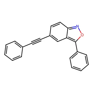 3-Phenyl-5-(2-phenylethynyl)-2,1-benzoxazole structure