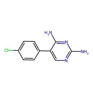 Pyrimidine, 5-(p-chlorophenyl)-2,4-diamino- structure
