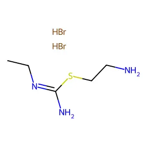 Pseudourea, 2-(2-aminoethyl)-1-ethyl-2-thio-, dihydrobromide structure