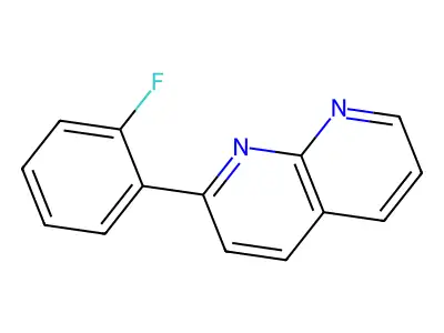 2-(2-Fluorophenyl)-1,8-naphthyridine structure