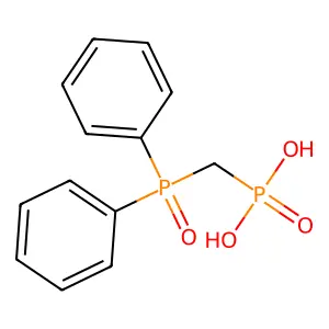 Phosphonic acid, [(diphenylphosphinyl)methyl]- structure