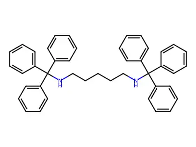 N1,N5-Ditritylpentane-1,5-diamine structure