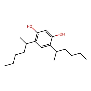 4,6-Bis(1-methylpentyl)resorcinol structure