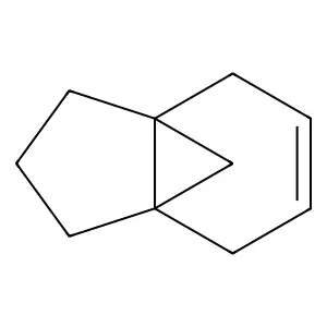 Tricyclo(4.3.1.0(1,6))deca-3-ene structure