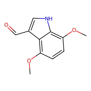 4,7-dimethoxy-1H-indole-3-carbaldehyde structure