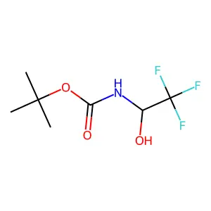 tert-Butyl N-(1-hydroxy-2,2,2-trifluoroethyl)carbamate structure