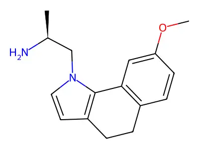 1H-Benz(g)indole-1-ethanamine, 4,5-dihydro-8-methoxy-alpha-methyl-, (S)- structure