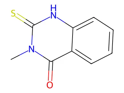 3-Methyl-2-sulfanyl-3,4-dihydroquinazolin-4-one structure