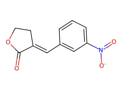 3-[(3-Nitrophenyl)methylidene]oxolan-2-one structure