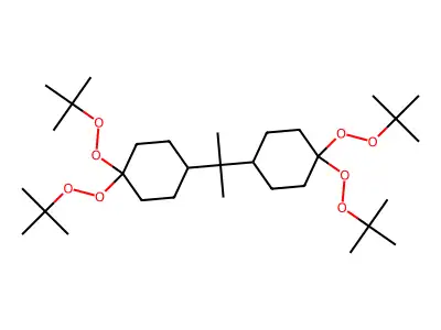 2,2-DI-(4,4-DI-Tert-butylperoxycyclohexyl)propane structure
