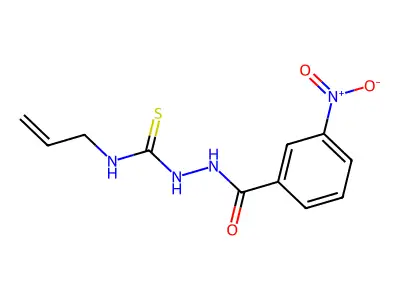 N-allyl-2-(3-nitrobenzoyl)hydrazinecarbothioamide structure