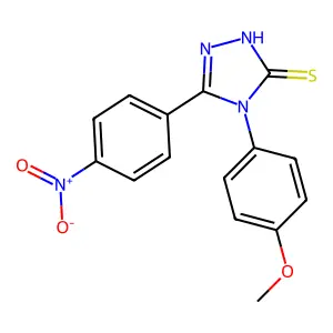 4-(4-methoxyphenyl)-5-(4-nitrophenyl)-4H-1,2,4-triazole-3-thiol structure