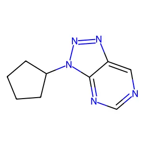 v-Triazolo(4,5-d)pyrimidine, (3H),3-cyclopentyl- structure
