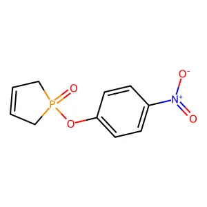 3-Phospholene, 1-(p-nitrophenoxy)-, 1-oxide structure