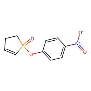 1-(对硝基苯氧基)-2-磷杂环戊烯-1-氧化物 structure