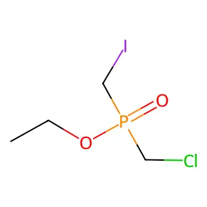 Ethyl (chloromethyl)(iodomethyl)phosphinate structure